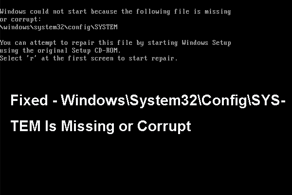 download windows system32 config system